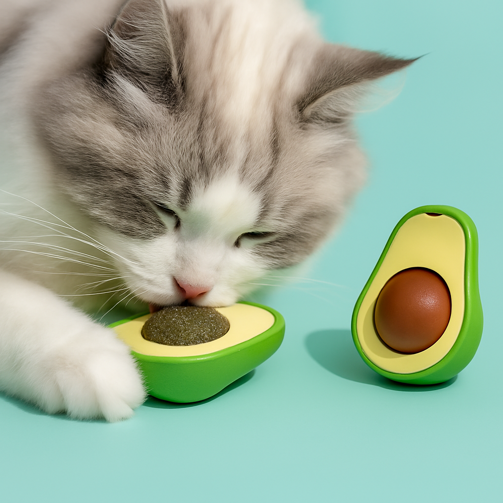 Catnip en Forma de Aguacate para Gatos
